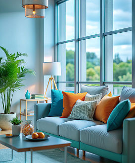 Light-filled living room